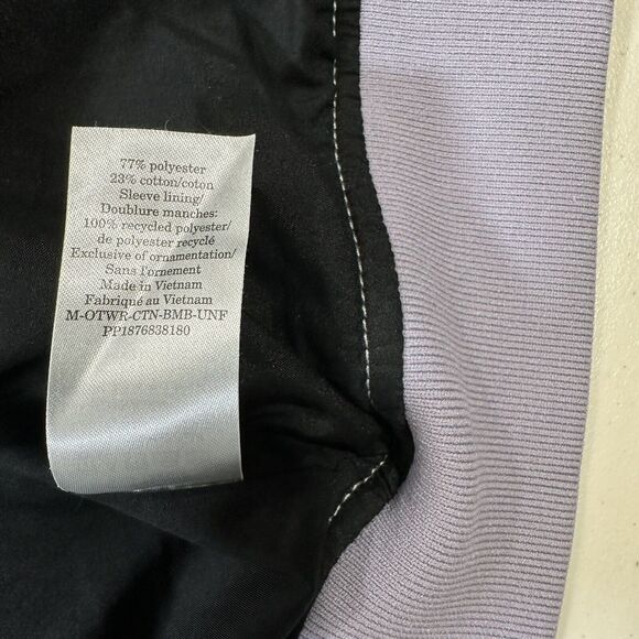 Everlane Uniform The Bomber Jacket Men M Lilac Purple Full Zip Magnetic Pocket - Picture 7 of 11